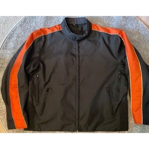 NexGen 3XL Orange/Black Riding Jacket Waterproof 54"Chest, 28.5"Length